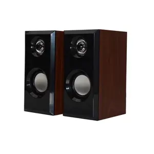 Wooden USB Audio Speaker, Compact Electronic Speaker for Laptops, Cellphones and Other Devices – Ideal for Gaming, Home Theater Use