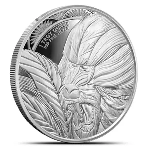 2022 Scottsdale Mint Mandrill Monkey 1 oz Silver Coin - In Mint Capsule