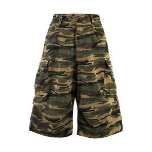 Inflation 100%Cotton Camouflage Loose Pants Work Pants Jungle Work Shorts Seven-Point New Trendy American Street Casual Pants  SpringStatements Street wear
