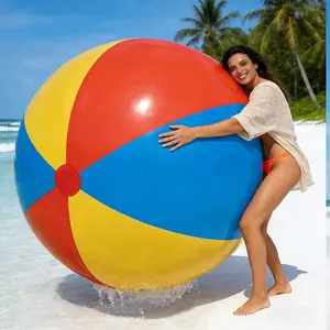 Giant Inflatable Beach Ball made of thickened PVC, wear-resistant and air-leakproof. Ideal for beaches, swimming pools, summer parties and parent-child activities, a must-have for outdoor summer fun, Bubble Ball Wubble Ball, Inflatable Balls