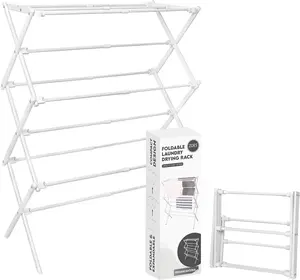 2026 Clothes Drying Rack|   Foldable Drying Rack Clothing for Laundry|   Small Collapsible Dryers for Laundry|   Use for Indoor &|   White 37.5"x29"x12"