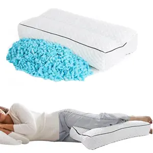 HOMBYS Knee Pillow for Side Sleepers – Cooling Memory Foam Leg Pillow for Hip, Back & Sciatica Pain Relief -- fern recovery squishy