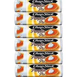 6 PACK ChapStick Lip Balm, Pumpkin Pie – Sweet, Creamy & Spicy Moisturizer for Dry Lips, 0.15 Oz