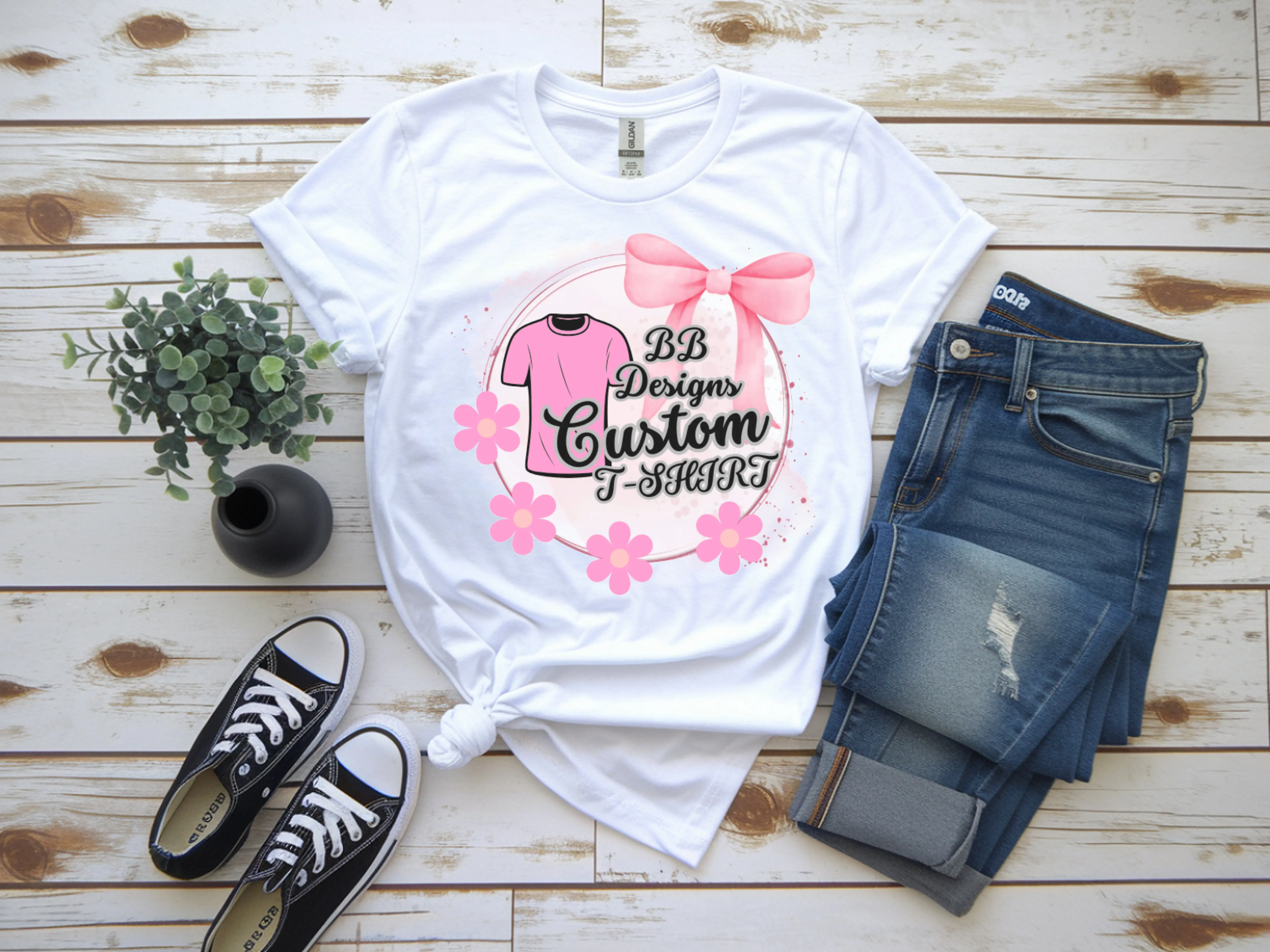 build your Gildan t-shirt on live