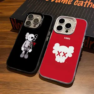 Fashion Cool Bears Phone Case For iPhone17 Air 16 15 14 Plus 13 12 11 Pro 7 8 XS Max XR silver black bumper case, Protective