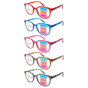 5 Pairs Colorful Anti Blue Light Reading Glasses  Comfortable Lightweight Presbyopic Glasses for Daily Use