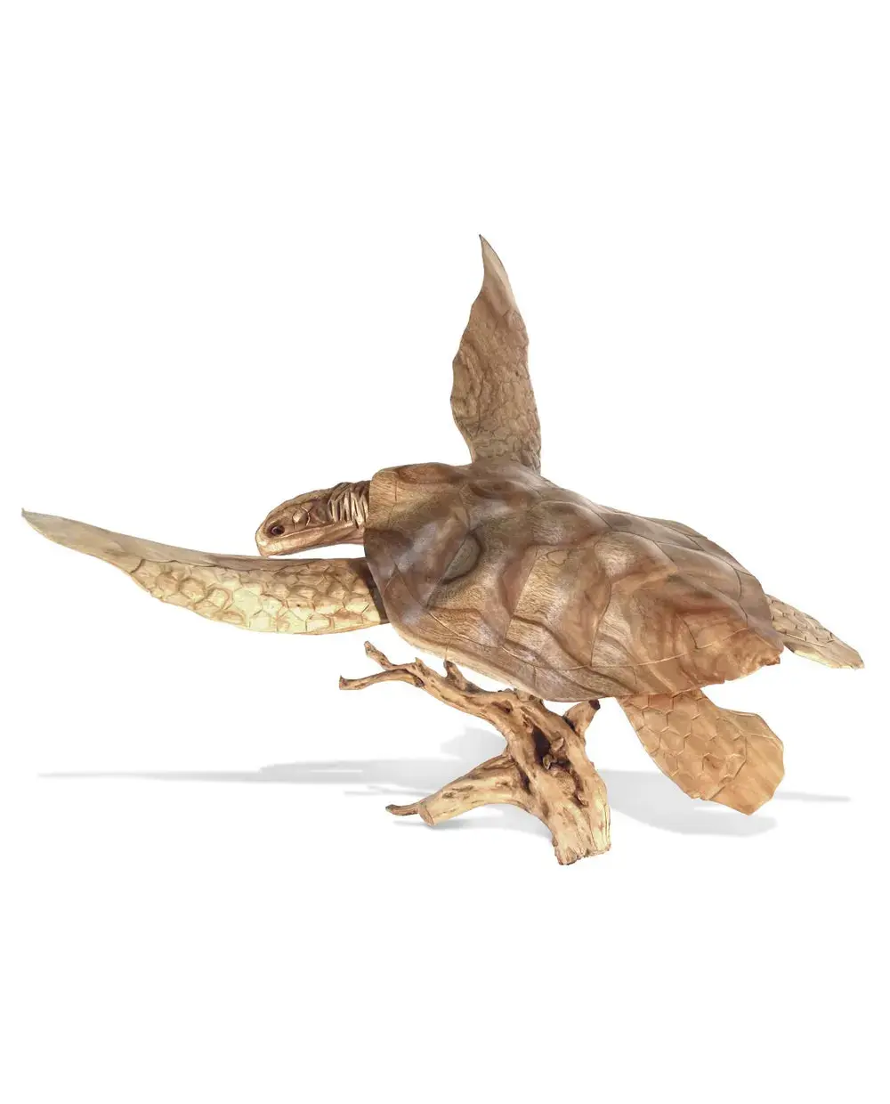 Handcarved Sea Turtle, Large - Jempinis Wood