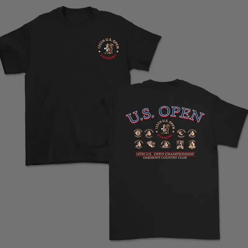 ⛳[100% Cotton][Graphic Tee]U.S. Open Oakmont Golf Shirt for Men and Women, Vintage Unisex Cotton Apparel, Breathable Fabric Sports Top, Patriotic Style, Perfect Gift for Golf Enthusiasts, U.S. Open Fans, Sports Lovers, and American Pride Apparel