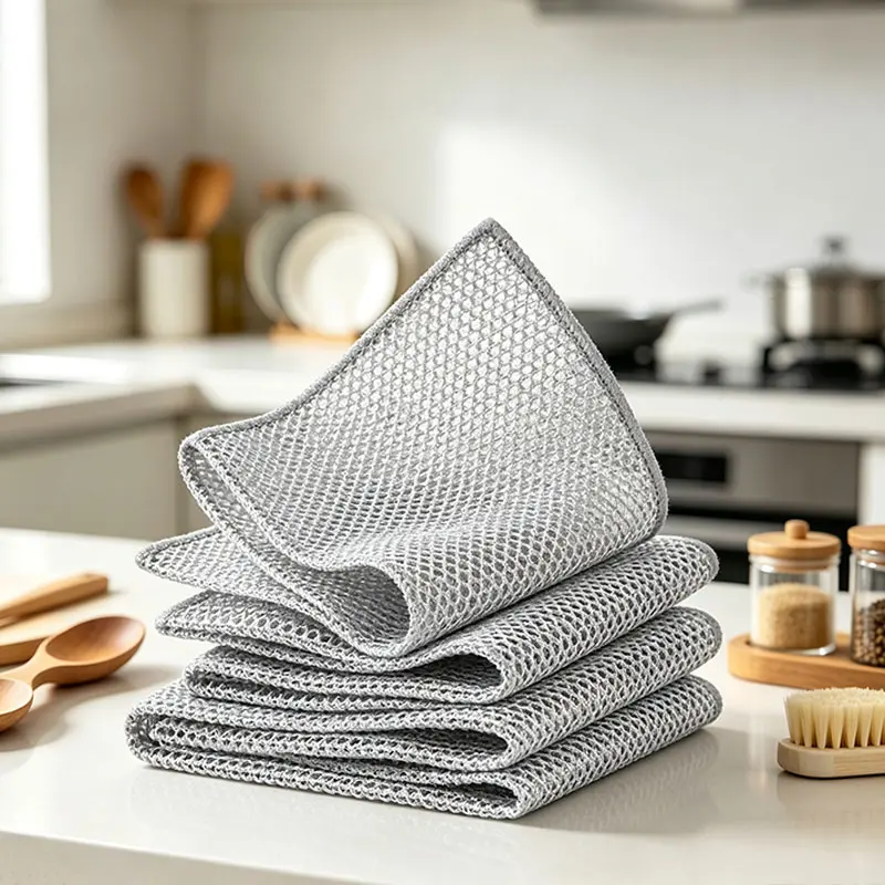 【Very】10 Counts Dishwashing Rags, Wetand Dry Use, Multipurpose Non-Scratch WireDishcloths for Kitchen Cleaning, Reusable WireCleaning Cloths for Kitchen, Sinks, Pots, and Pans Barbecue grill