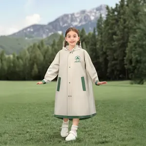 Heavy Waterproof Rainproof Minimalist Kids Raincoat for Primary & Junior High School