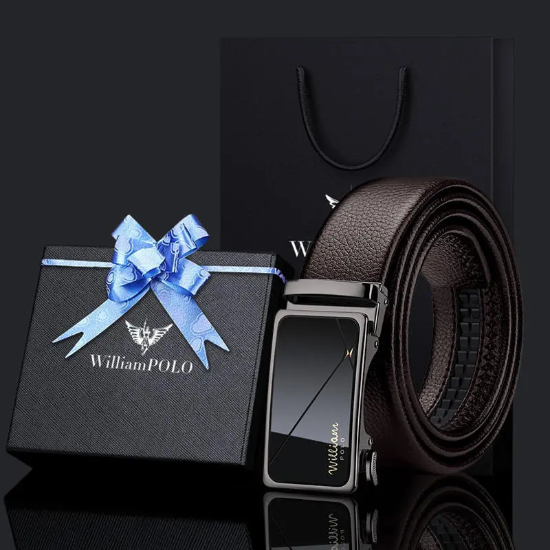 Gun buckle coffee belt   lychee pattern