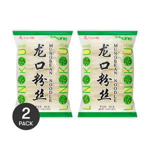 JAYONE 2 Pack Mung Bean Vermicelli Noodles, 300g Each - Authentic Chinese "Longkou" Style, Durable & Smooth Texture, Made in China