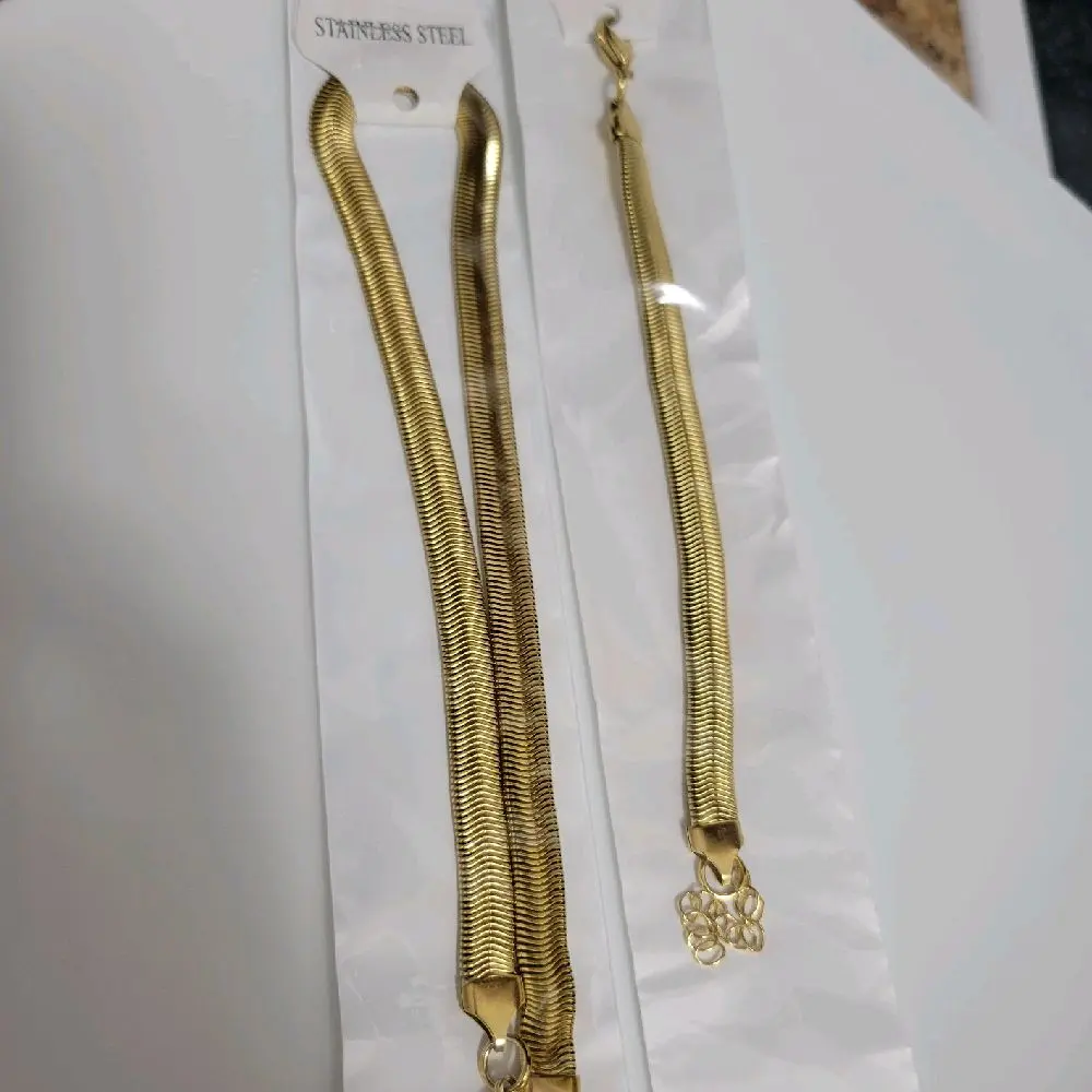 sets necklaces and bracelets stanless