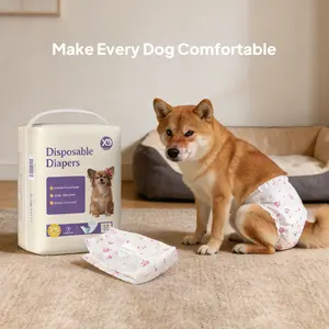 X9 32ct Disposable Dog Diapers | Female Dog Diapers Ultra Protection | Diapers for Dogs in Heat, Excitable Urination, or Incontinence (Small)