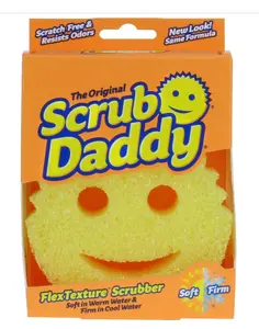 Scrub Daddy 2 pack Sponge Set, Colors, Scratch-Free Sponges for Dishes & Home, Odor Resistant Scrubbers, Soft in Warm Water Firm in Cool, Deep Cleaning, Dishwasher Safe, Multi-use Functional Ergonomic