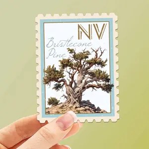 Nevada State Tree Bristlecone Pine Sticker - NV Vintage Stamp Decal