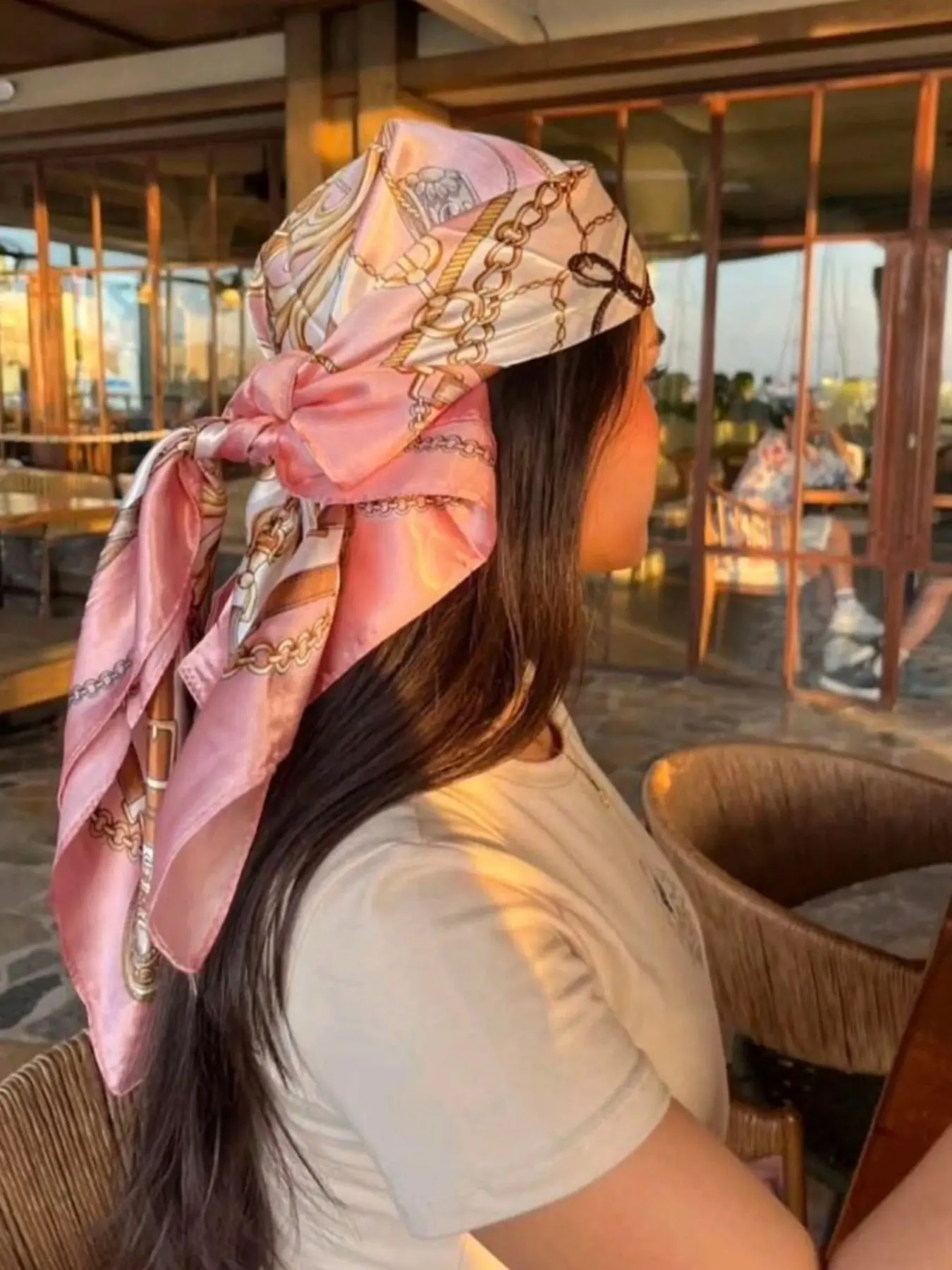 Modest Fashion Lightweight Satin Scarf for Women, All Seasons Wear, Stylish Hairband & Versatile Headscarf, Head Wrap, Perfect Accessory for Any Occasion, Fashion Hair Scarves