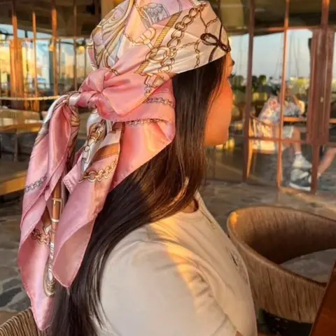 Modest Fashion Lightweight Satin Scarf for Women, All Seasons Wear, Stylish Hairband & Versatile Headscarf, Head Wrap, Perfect Accessory for Any Occasion, Fashion Hair Scarves