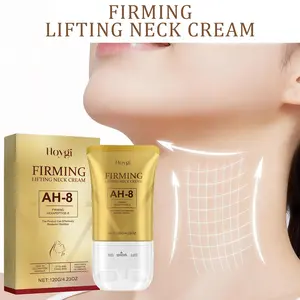 AH-8 Firming Neck Cream with Roller – Lifting & Tightening Moisturizer for Neck & Chest, Multi-Peptide, Hyaluronic Acid, Collagen, Deep Hydration, 4.23 fl oz