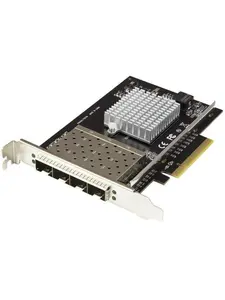 Startech ST-PEX10GSFP4I Quad Port SFP Plus Server Network Card PCIe & Intel XL710 Chip