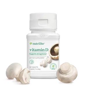 Nutrilite Vitamin D 90 Tablets – Mushroom-Based Vitamin D Supplement for Bone & Immune Wellness Support
