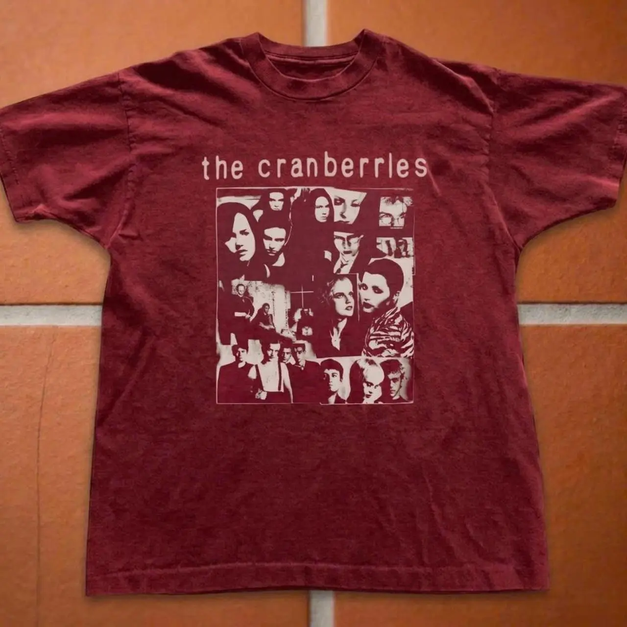 The Cranberries T-shirt made from Gildan 5000 Heavy Cotton fabric, thick and durable, mainly 100% cotton