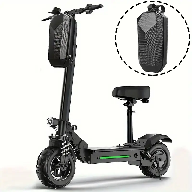 4L Electric Scooter Front Hanging Bag, Bicycle Bag, Outdoor Bike Storage, Waterproof Foldable Eva Hard Shell, Large Capacity Storage Bag, Durable Material, Cycling Accessories