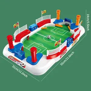 Decompress New Double Player Table Football Field Toy Board Game Educational Gift for Boys and Girls Interactive Birthday Holiday Present Desktop Game for Kids Aged 3-6 Years