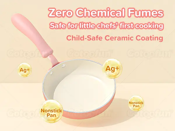 GOTOOFUN 4-Color Kids Real Mini Cooking Set (Ages 8-12) - Safe Montessori Kitchen Toy with Knife & Dishes | Halloween, Thanksgiving & Christmas Gift for Girls & Boys