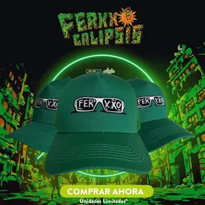 Green Ferxxo Cap with 3D Printed Glasses
