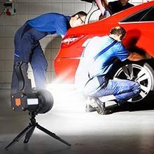 Unisex Rechargeable Handheld LED Spotlight, Super Bright Searchlight with Side Light Bar, Waterproof Portable Flashlight, 6 Modes, Long-Lasting Torch for Hunting/Fishing, Outdoor Tasks & Emergency, Utility Torch
