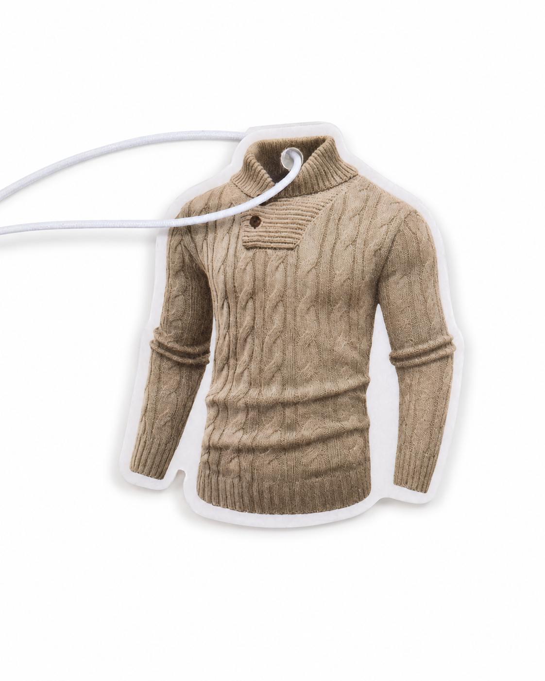 Men's Pullover Sweater Scented Card, Menswear Knitwear Tops, Gift Option