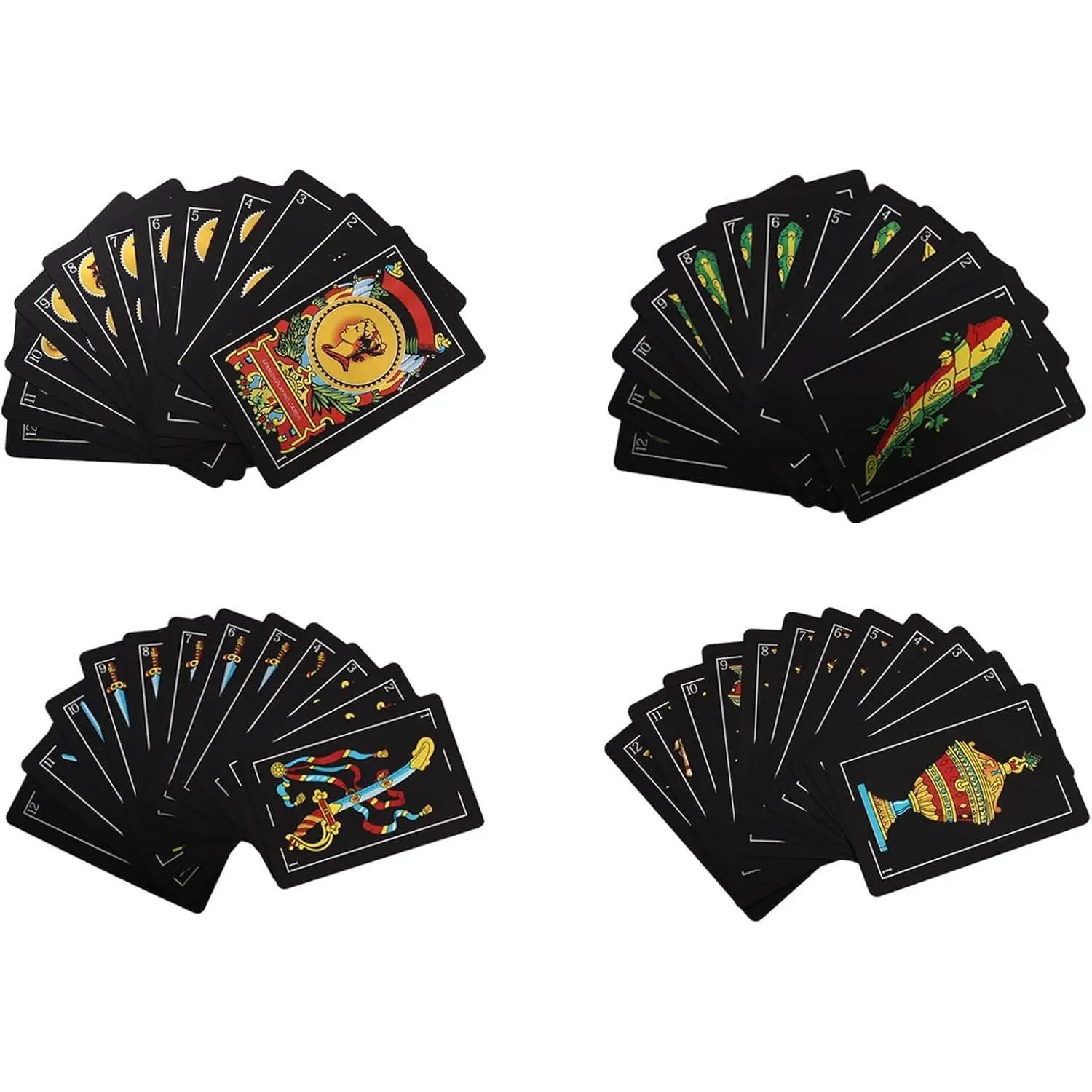 Original Spanish Playing Cards Games,Barajas Españolas Originales,Briscas Cards Puerto Rico Spanish Deck of Cards,Baraja Cartas Españolas Mexicana,Mexican Playing Card PVC Waterproof