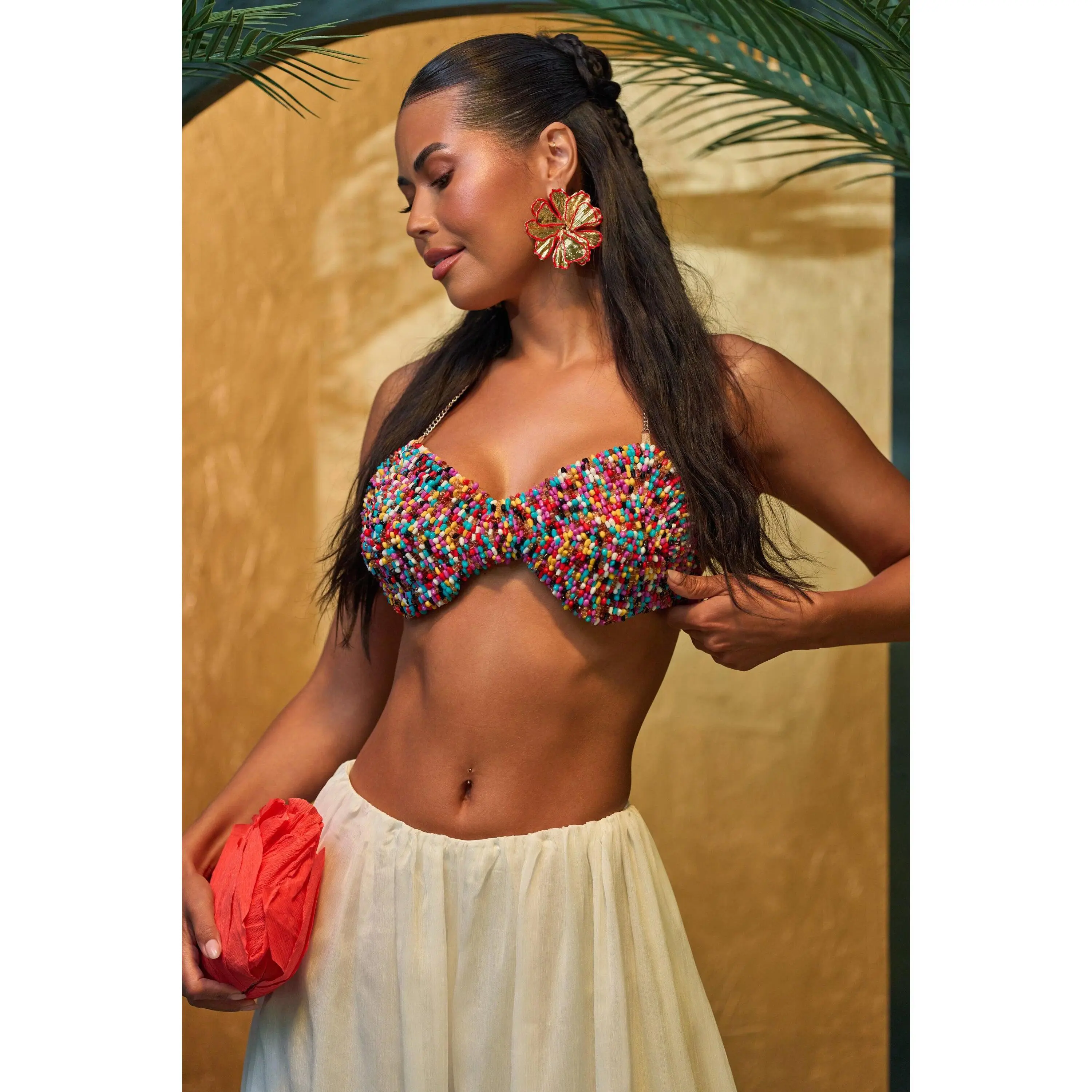 SWEET LIKE CANDY BEADED BRALETTE