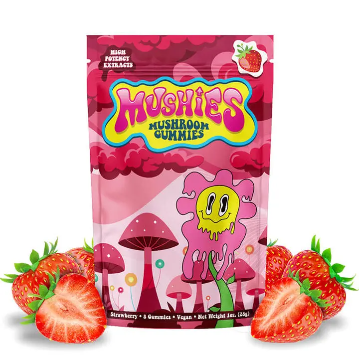 Mushies Mushroom Gummies - Natural Strawberry 8 CT