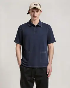 Summer Essential 3-Pack Polo Shirts for Men |   High Stretch Pocket Tees - Full Size Range Menswear Top Shortsleeve