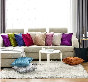 Pack of 1 Velvet Home Decoration Throw Pillow  (With 450g Insert ) size 18"x18"