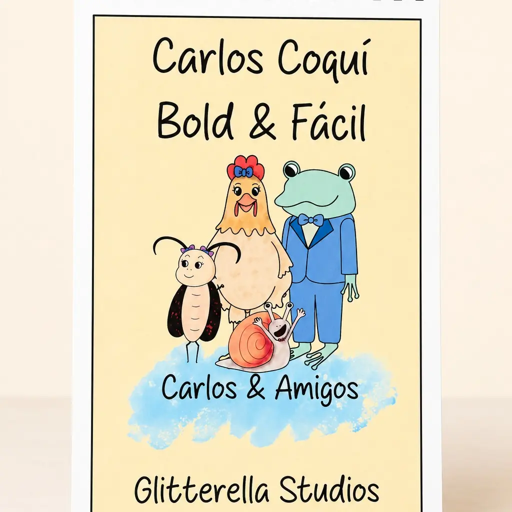 Carlos Coqui Bold & Facil (Easy) Coloring Book