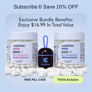 Caddara NAD + NMN Bundle with GWP pill container