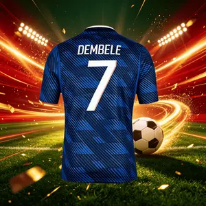 2026 France 10# Mbappé 7# Dembele Short And Long Sleeve Soccer Jersey Fans Version Breathable