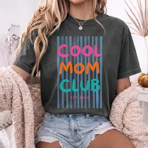 Comfort Colors Mom T Shirt, Funny Mom Gift, Mothers Day Shirt, Personalized Cool Mom Club Shirt, Birthday Gift For Mom, Viral TikTok US Trend