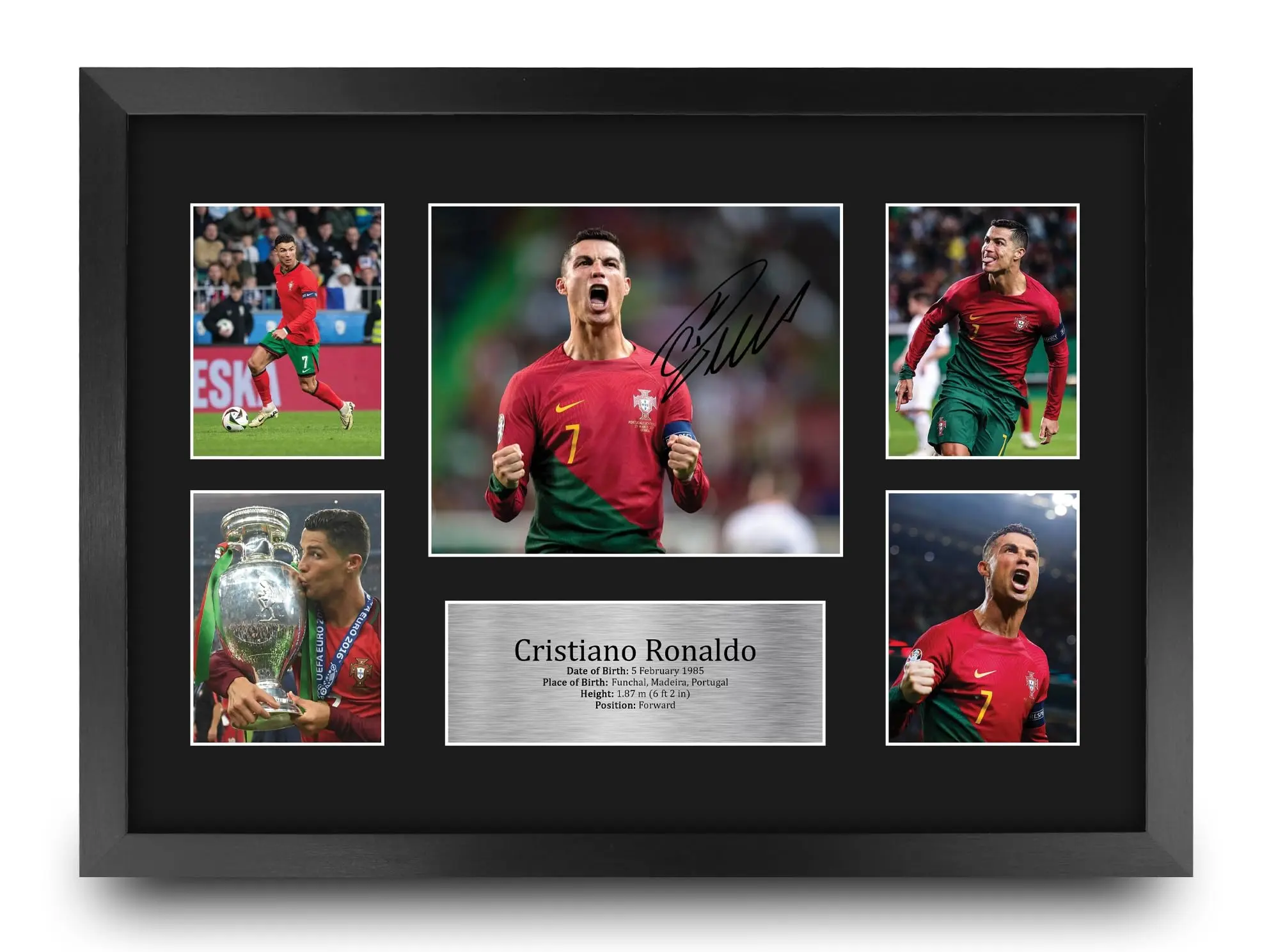 Ronaldo Last Dance POsster| Cristiano Ronaldo Portugal Gifts Printed Signed Autograph Picture for Football Fans and Supporters