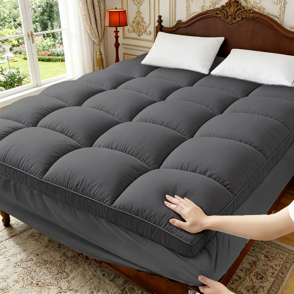 Mattress Pad/mattress Topper/mattress Cover/Breathable Fluffy Soft Mattress Protector with Deep Pocket - Machine Washable -RV, Bed, Sofa/Couch - Gift for Family, Home Twin/full/queen/king Size