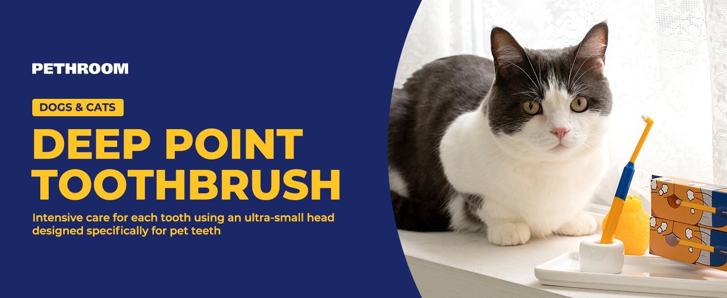 PETHROOM Dental Clean Toothbrush Extra Small for Cats and Dogs PETHROOM Dental Clean Toothbrush Extra Small for Cats and Dogs
