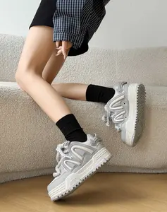 Q-AND Trendy Bread Shoes Fashion Street Style Sneakers for Women - Casual Comfortable Walking Shoes