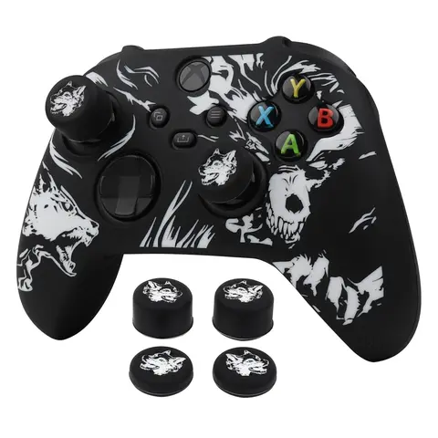 Laser Carving Soft Silicone Cover For PS4 Xbox One S Series X Controller Skin Case Gamepad Joystick Accessories Gaming Items Gamers Accessories Console Console Accessories Gaming Console Accessory