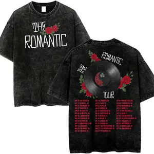 The Romance Washed Shirt, Romantic Album Music Washed Shirt, Music Lover Shirt, 100% Cotton Unisex Shirt For Man And Woman