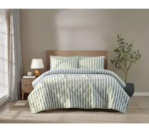 Brooklyn Loom Levi Stripe Twin/TXL Quilt Set