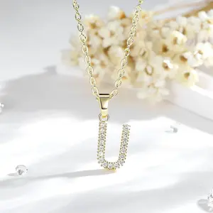 Initial "U" Pendant