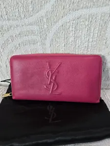 Pre-owned Yves Saint Laurent leather Small Leather Goods Preowned YSL Zippy organizer wallet